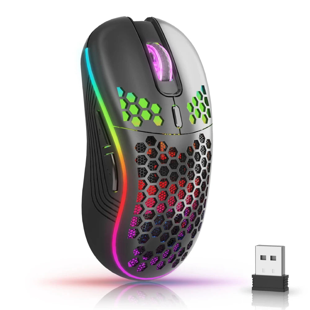 Bluetooth RGB  3-Speed DPI Type C Rechargeable Gaming Mouse
